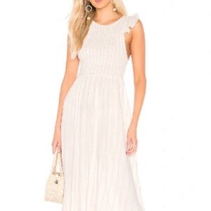 Free People Cream Sleeveless Maxi Dress